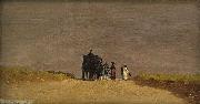 Jervis Mcentee Journey's Pause in the Roman Campagna Sweden oil painting artist